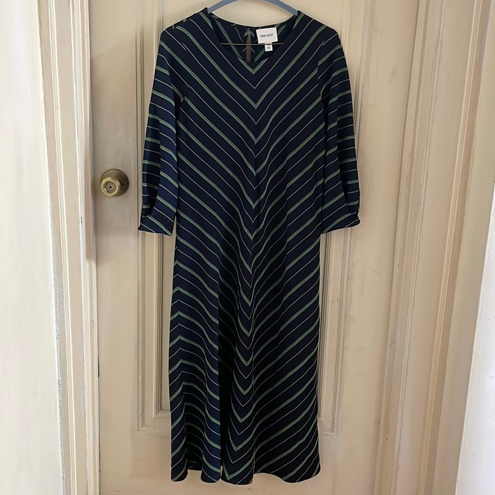 Nine West Striped Maxi dress.